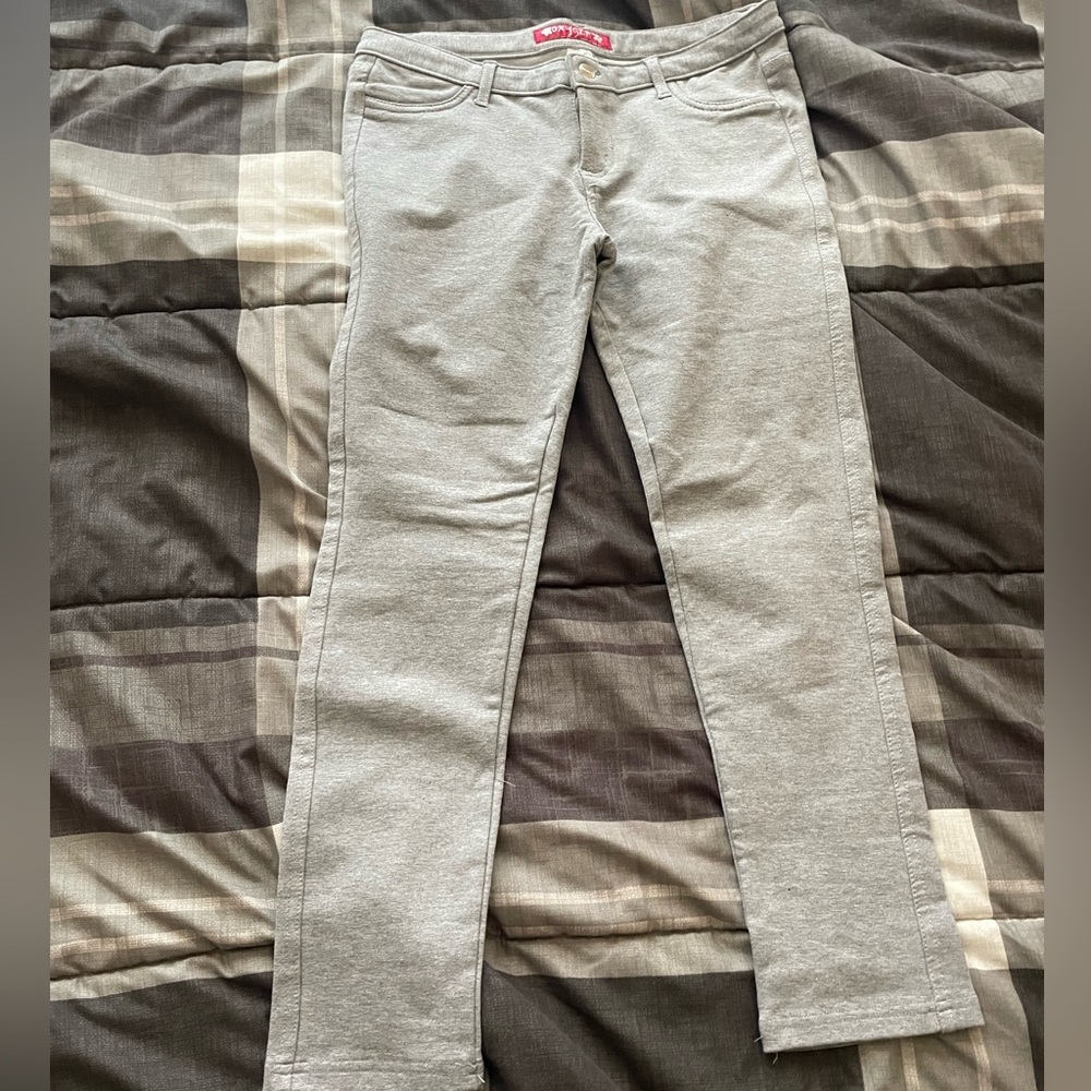 Gray Slim Fit Pants